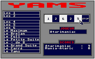 Yams atari screenshot